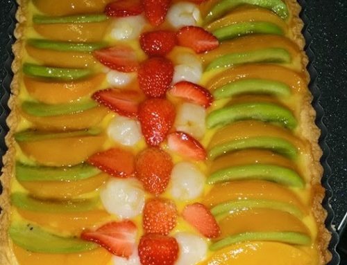 Lemon Custard Fruit Tart Pie – by Nasira Begam