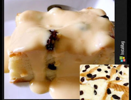 BREAD PUDDING & CUSTARD SAUCE