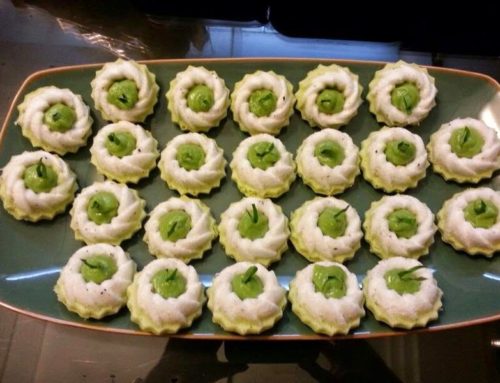 Mini pandan chiffon filled with home made kaya – by Dancy Thong