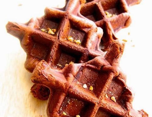chocolate peanut brussels waffles 花生巧克力布鲁华夫 – by Victoria Moon Kua‎
